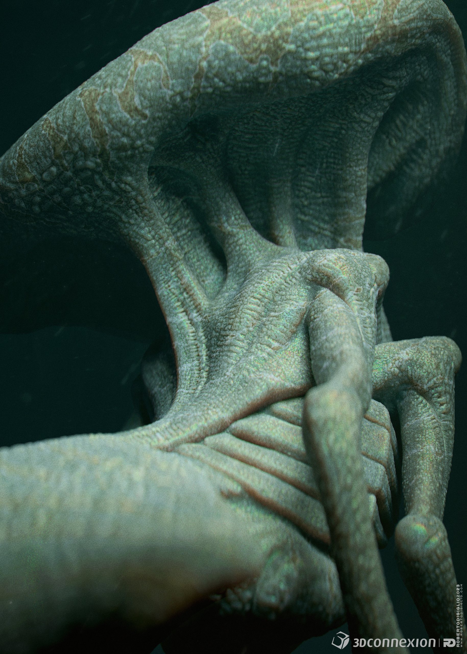 Alien of the Depths — image 4: a deep-sea alien creature, creature design by Roberto Digiglio
