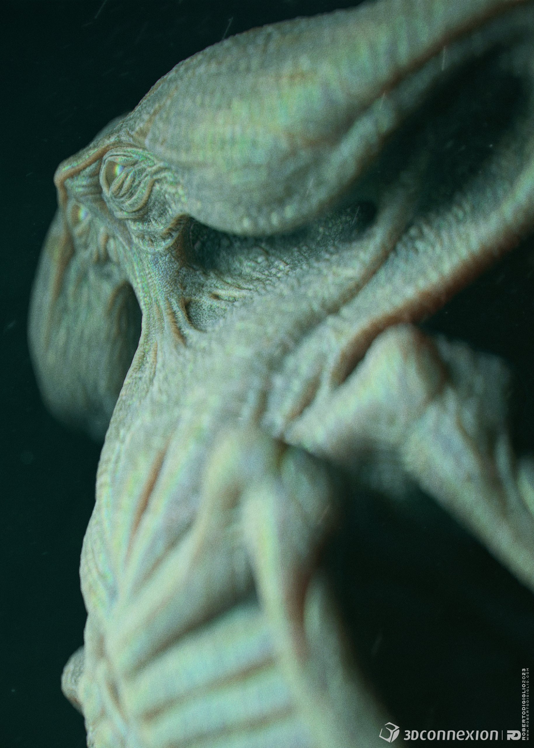 Alien of the Depths — image 5: a deep-sea alien creature, creature design by Roberto Digiglio