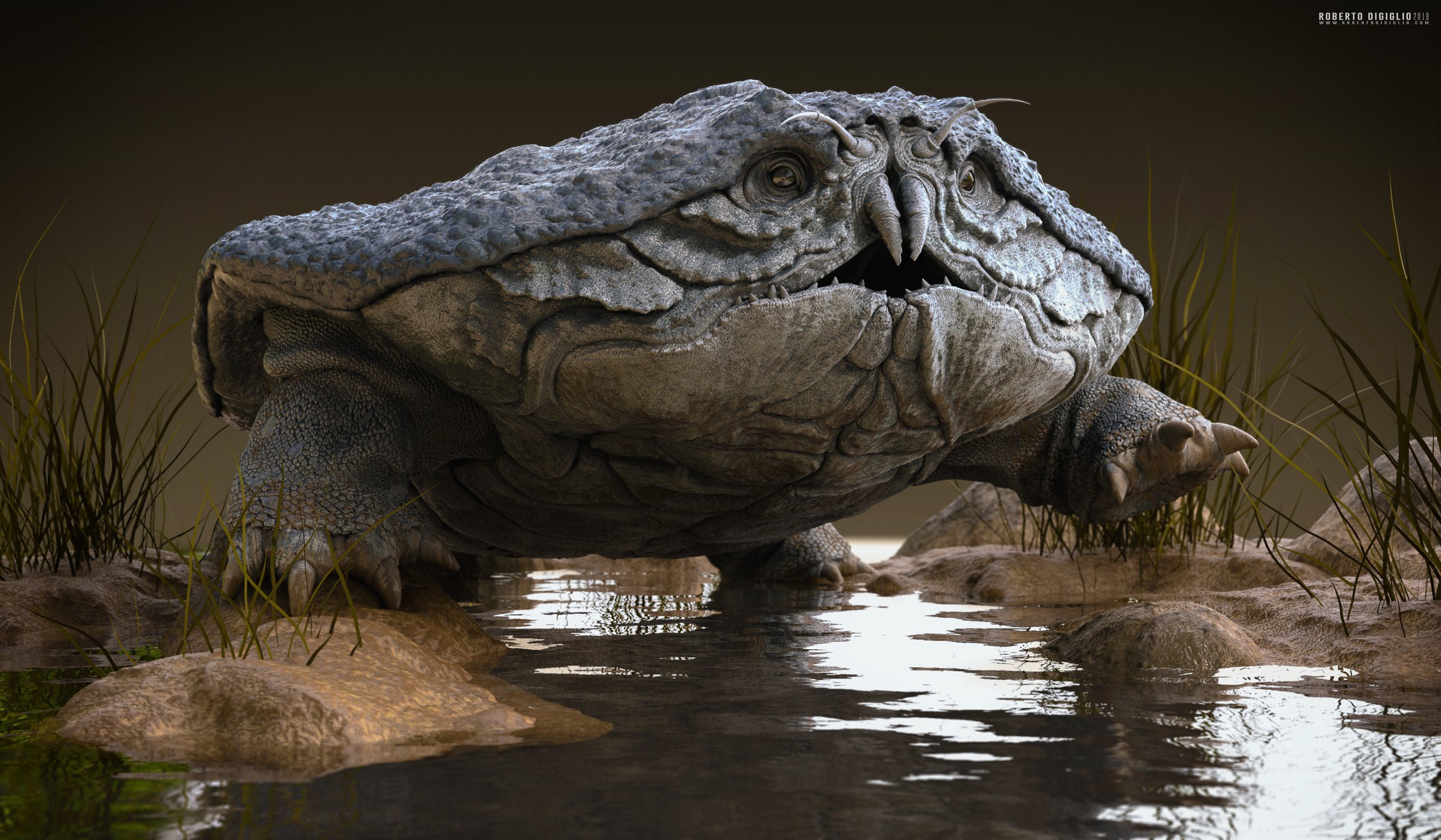 Cancericatus Fluvialitis — an imaginary river crustacean, creature design by Roberto Digiglio