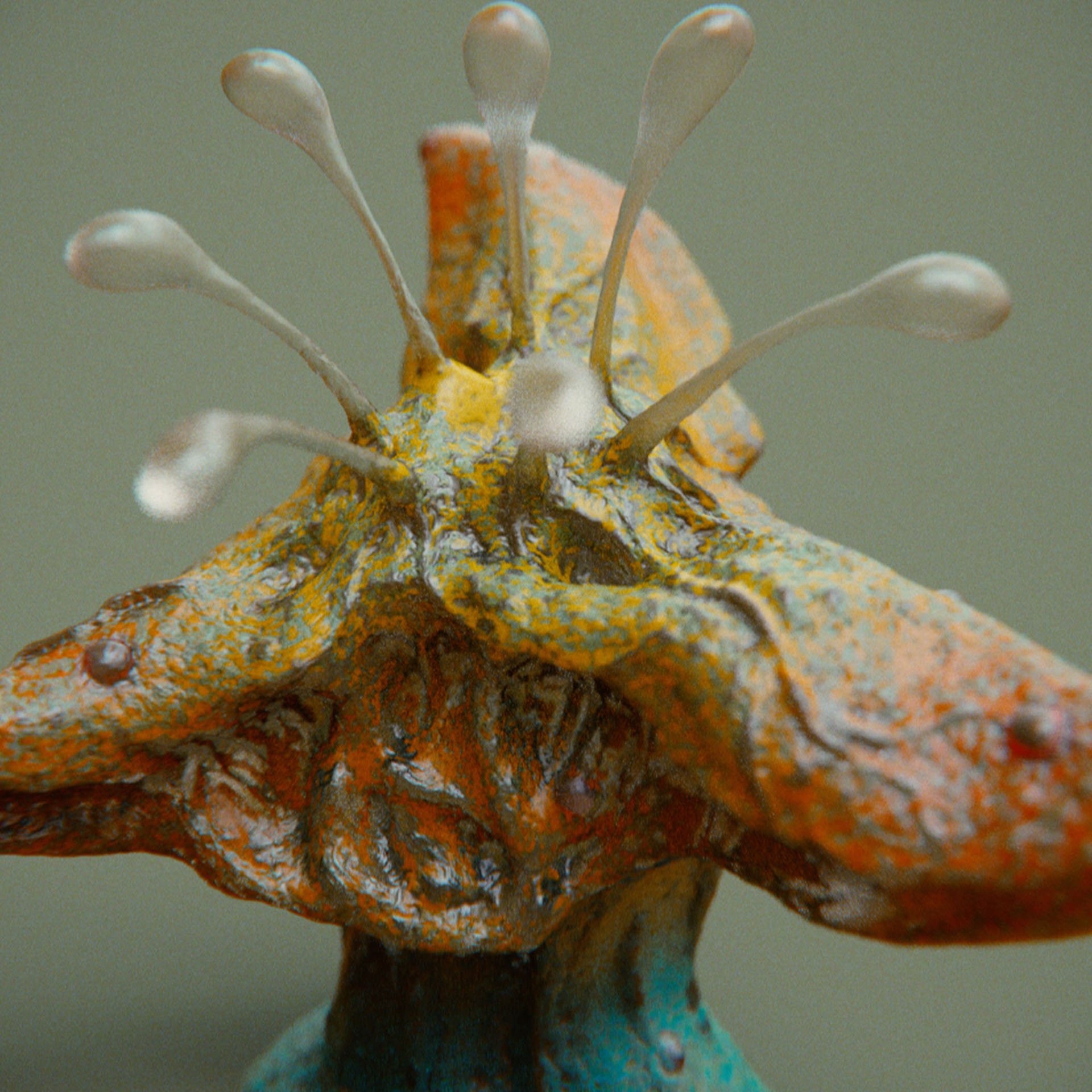 SYMBIOSIS — Flora — flower 3, variation 1: the world of the SYMBIOSIS VR performance: creatures, characters and flora, character design by Roberto Digiglio