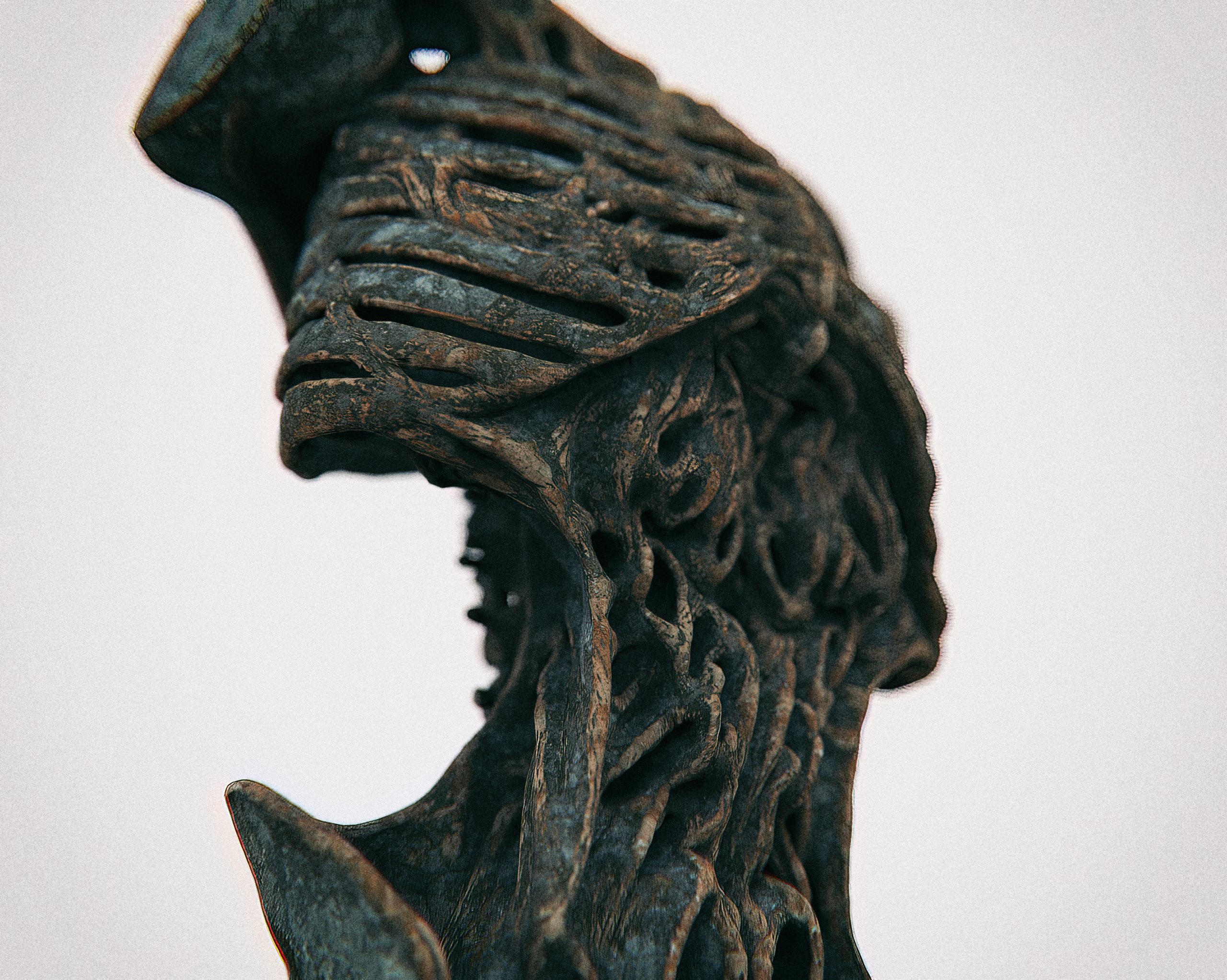 Skeletal creature study by Roberto Digiglio — view 3